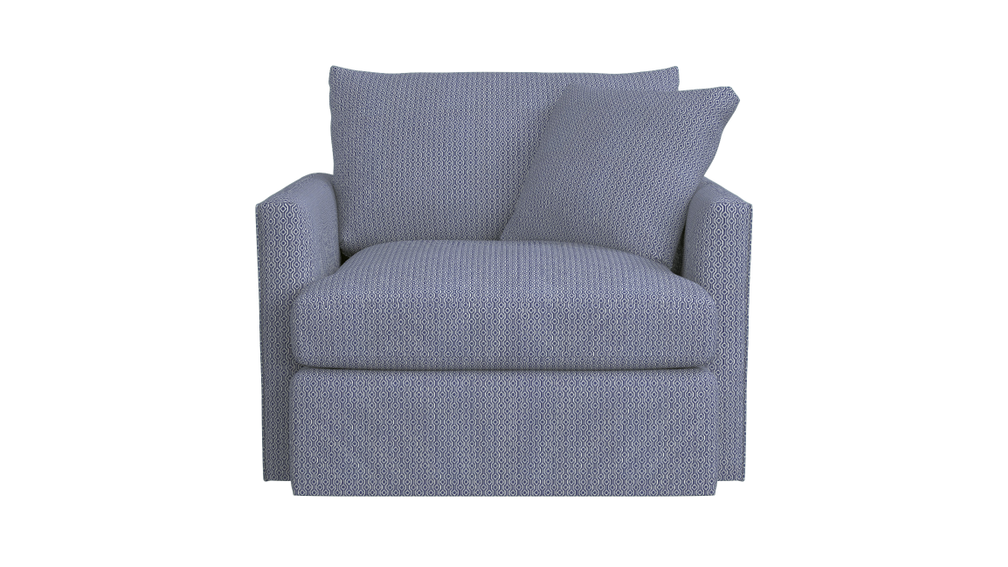 Lounge II Slipcovered 360 Swivel Chair [fabric : Selene, Navy - Image 0