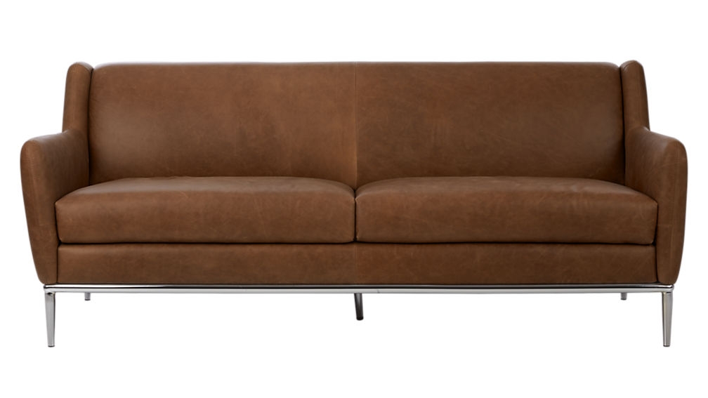 alfred saddle leather sofa - Image 0