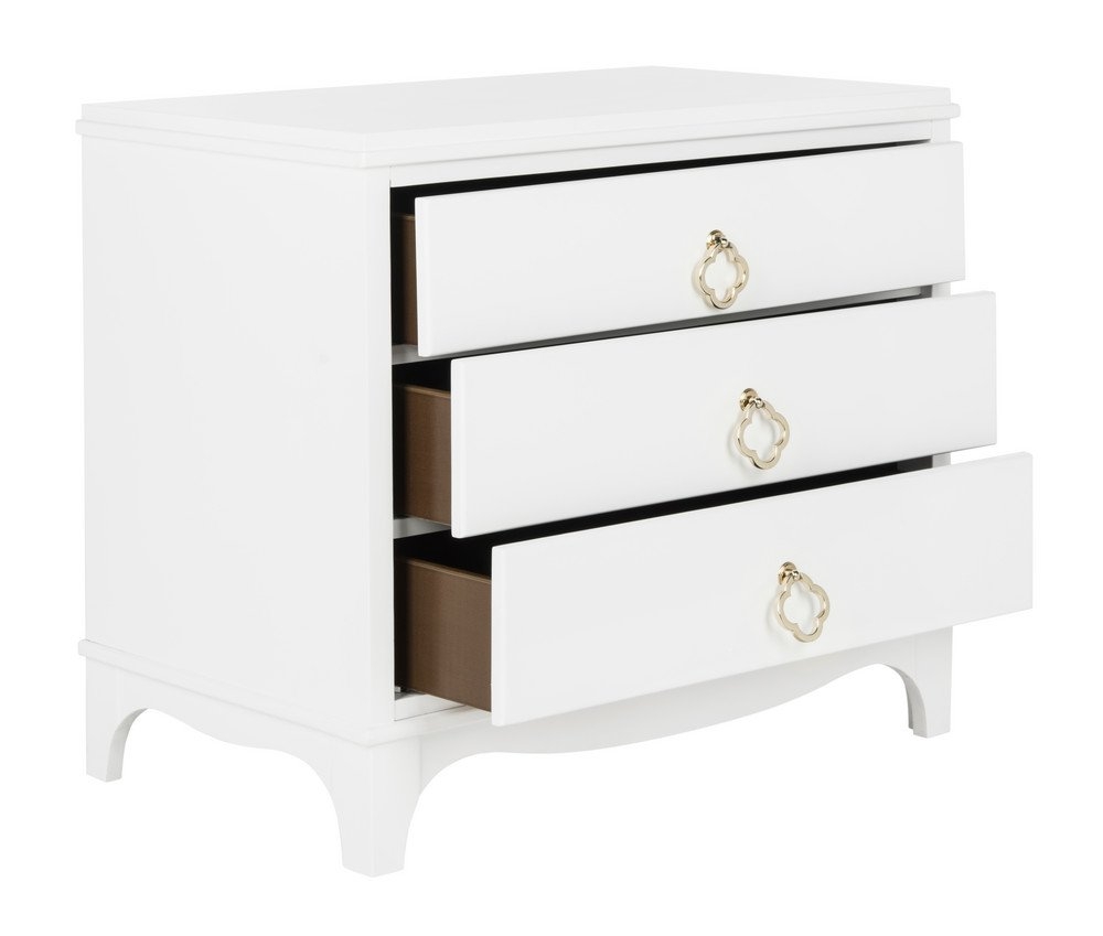 Hannon 3 Drawer Contemporary Nightstand - Image 1