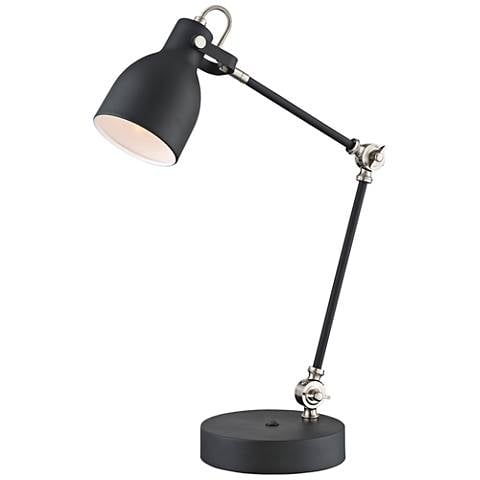 Lite Source Kalle Metal Desk Lamp black - Image 0