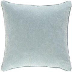 Safflower Pillow - Mint - 18" x 18", down insert - Image 0