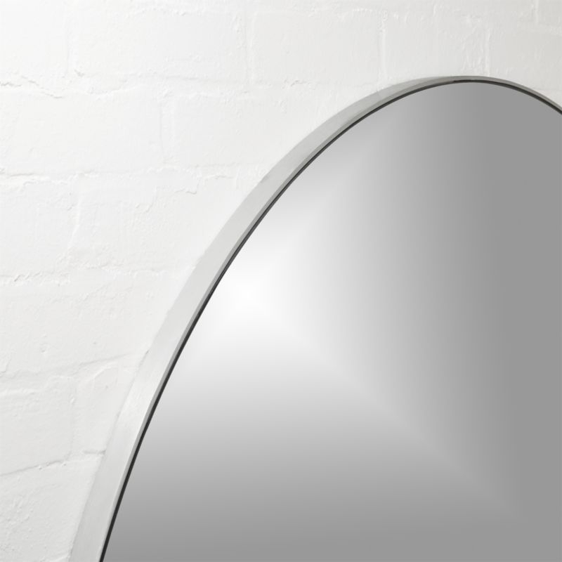 "Infinity Silver Round Wall Mirror 36""" - Image 1