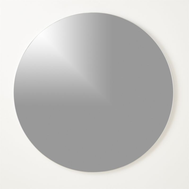 "Infinity Silver Round Wall Mirror 36""" - Image 2