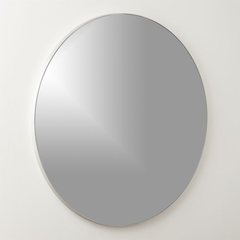 "Infinity Silver Round Wall Mirror 36""" - Image 3