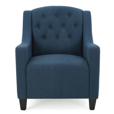 Decker Tufted Armchair / Dark Blue - Image 0