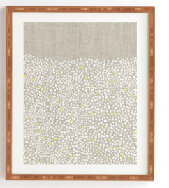 Pebbles Framed Artwork - 11"x13" - Bamboo Frame - Image 0