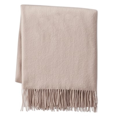 Solid Cashmere Throw, 50" X 65", Rose - Image 0
