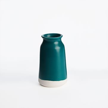 Paper &amp; Clay, Vase, Dark Teal - Image 1