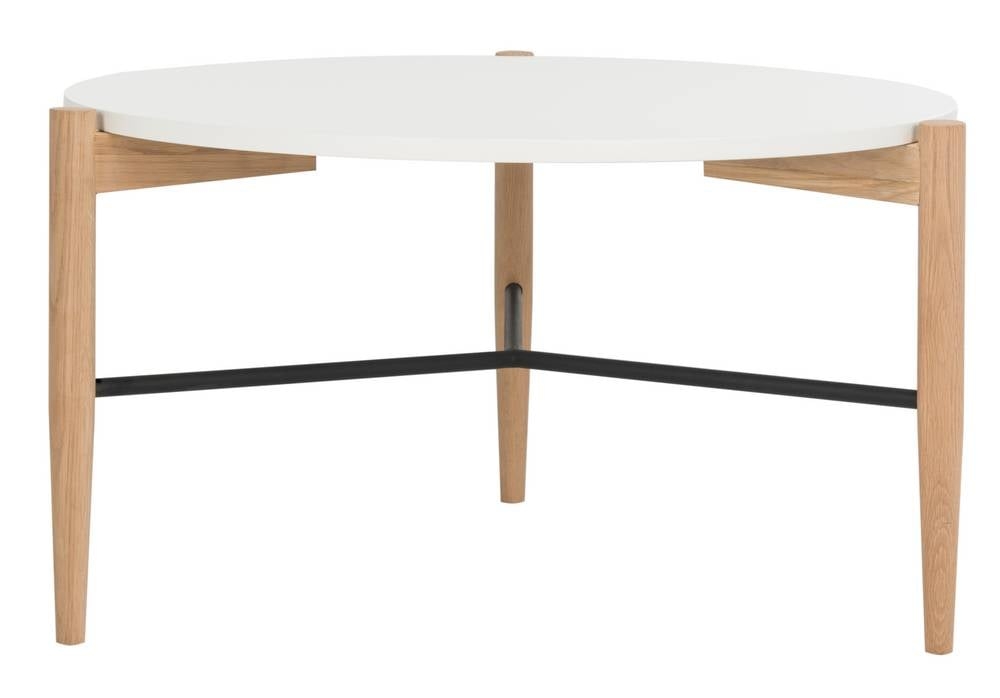 Thyme Round Coffee Table - White - Arlo Home - Image 0