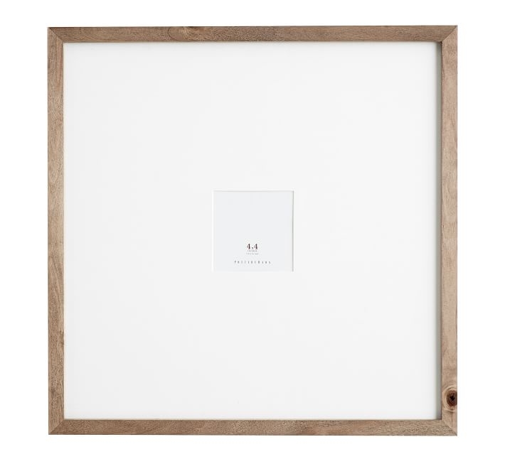 Wood Gallery Single Opening Oversized Mat Frames, 4" x 4" Photo - Image 0