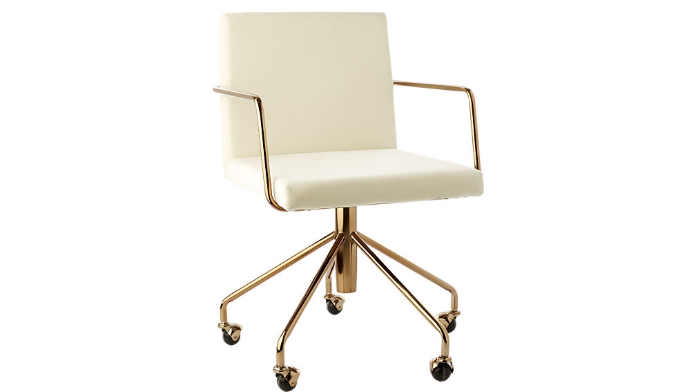 Rouka White Office Chair - Image 0