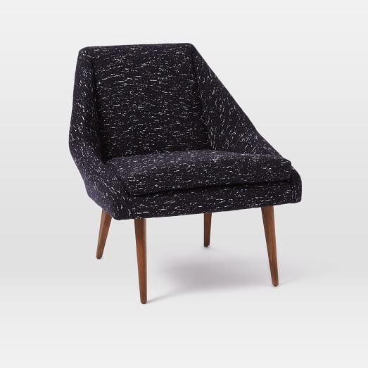 Parker Leather Slipper Chair, Indigo - Image 0