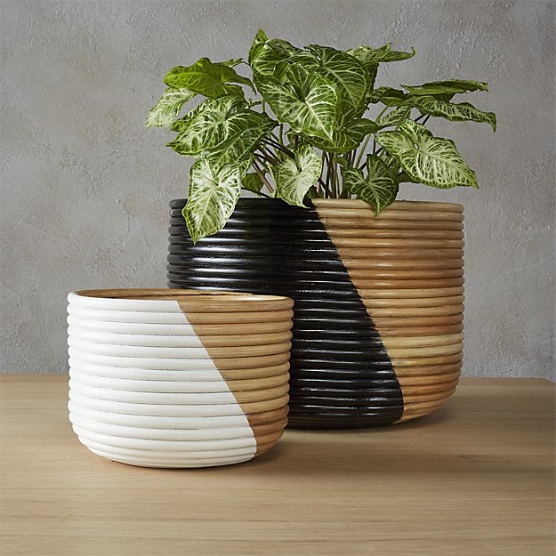 basket planters - extra large - white - Image 2