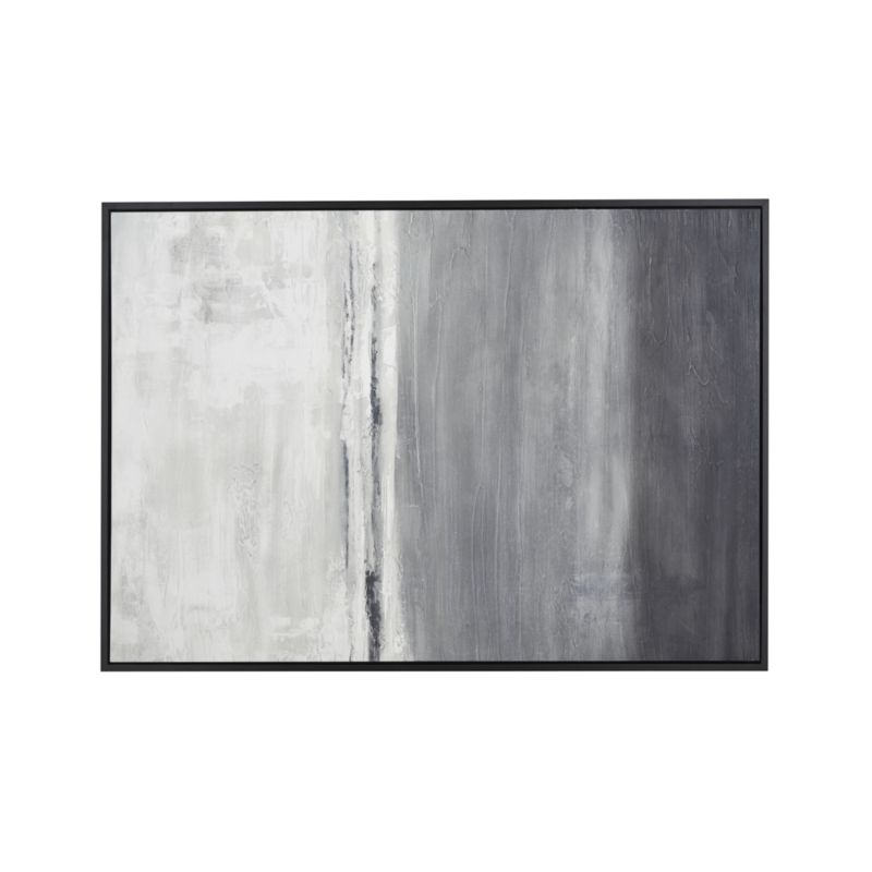 "Gray Horizon" Framed Textured Wall Art Print 41.75"x59.75" - Image 5