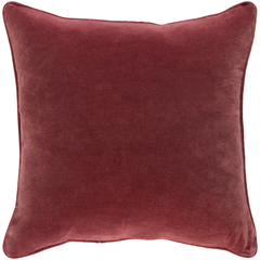 Safflower Pillow -Garnet - 18" x 18" - Image 0