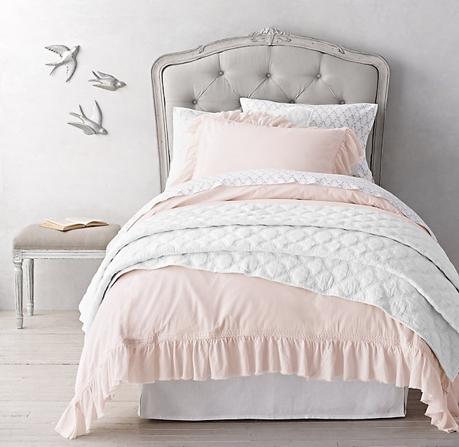 RUFFLED VOILE & PETITE TRELLIS BEDDING COLLECTION - Image 0