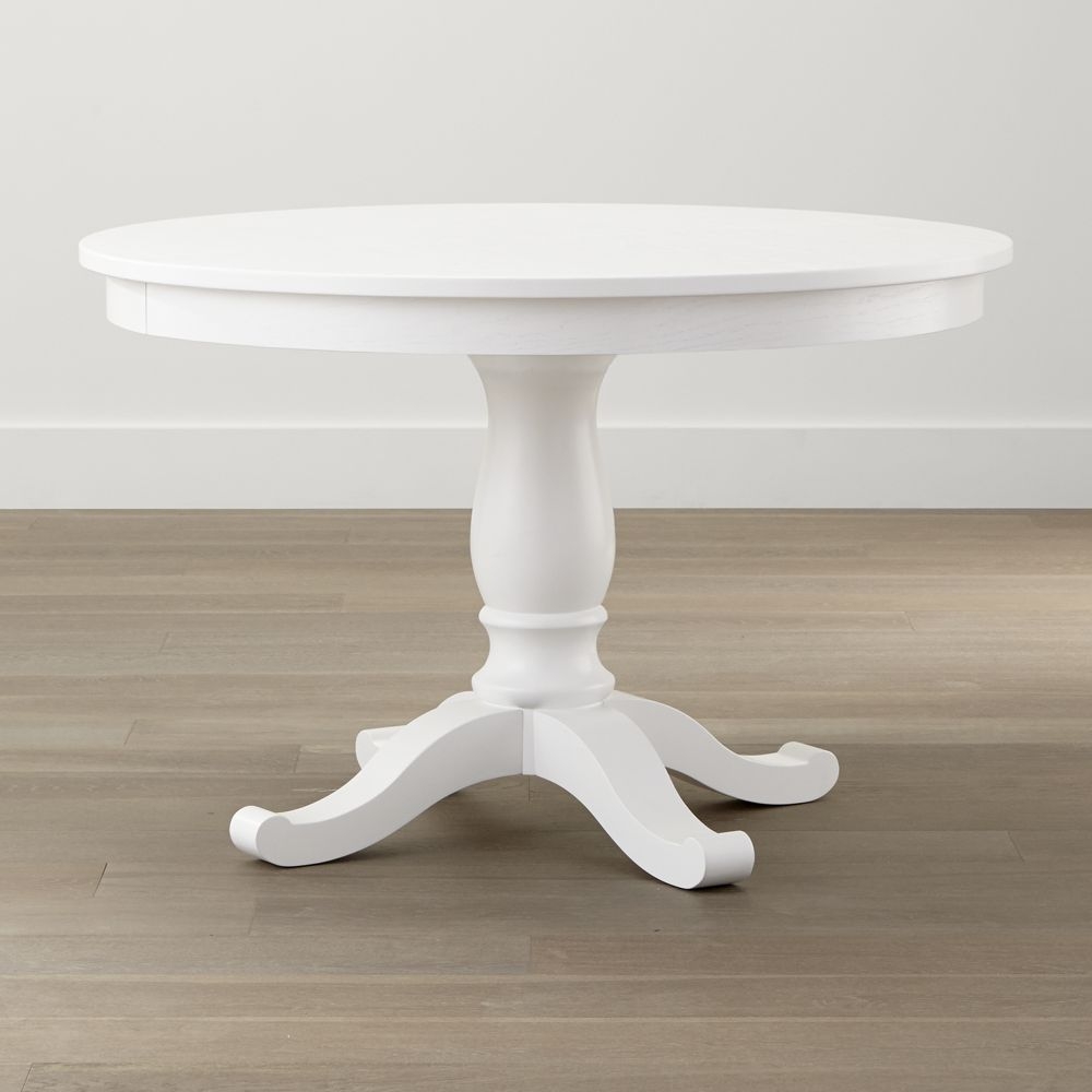 Avalon 45" White Extension Dining Table- Purchase now and we'll ship when it's available. Estimated in early October - Image 0