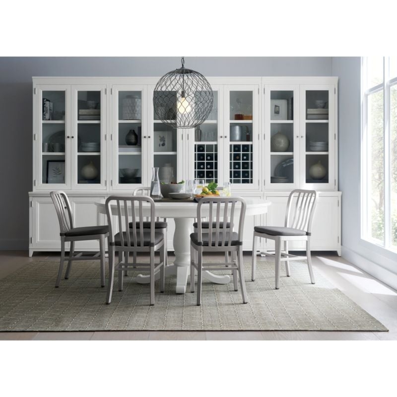 Avalon 45" White Extension Dining Table- Purchase now and we'll ship when it's available. Estimated in early October - Image 1