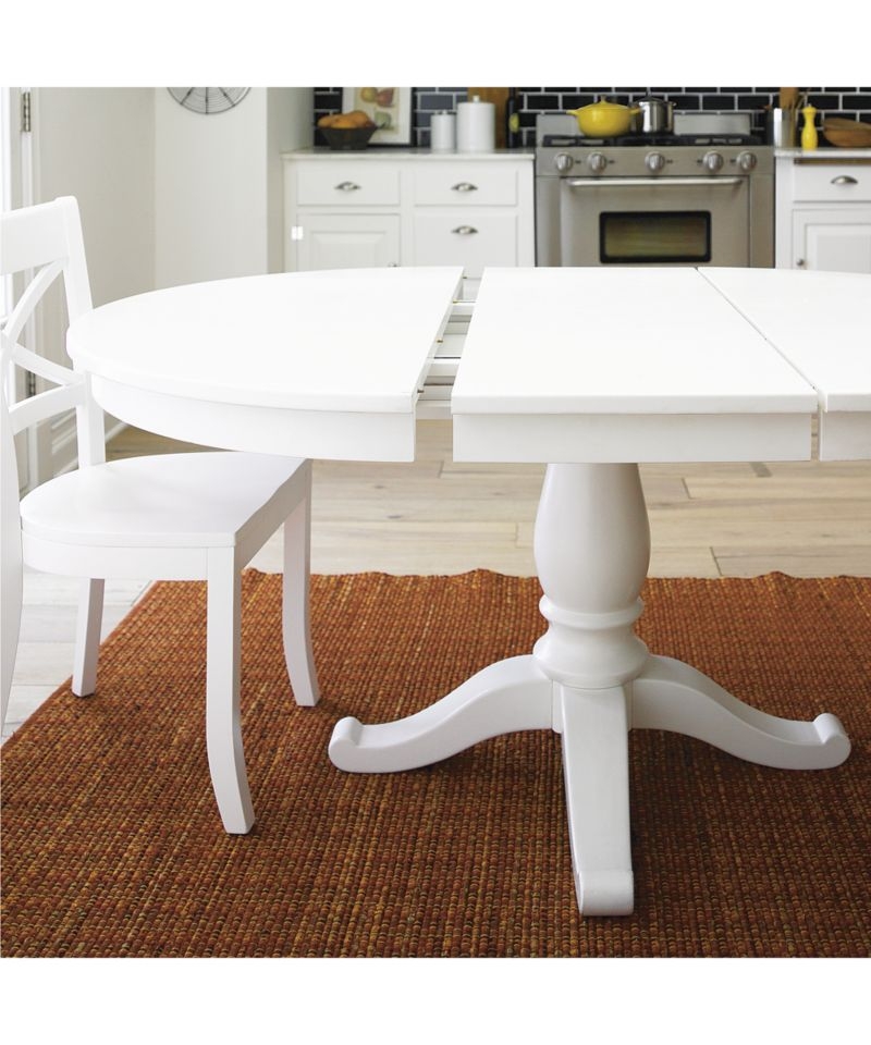 Avalon 45" White Extension Dining Table- Purchase now and we'll ship when it's available. Estimated in early October - Image 2