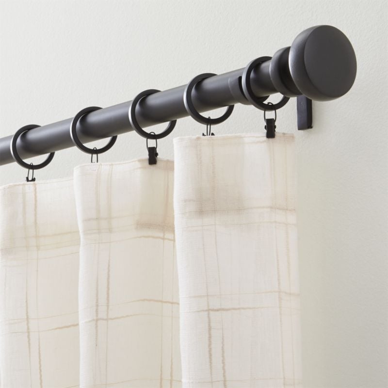 Briza 50"x84" Ivory Sheer Linen Curtain Panel - Image 3