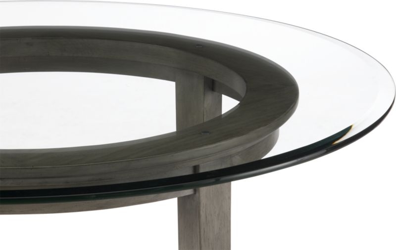 Halo Grey Round Dining Table with 42" Glass Top - Image 2