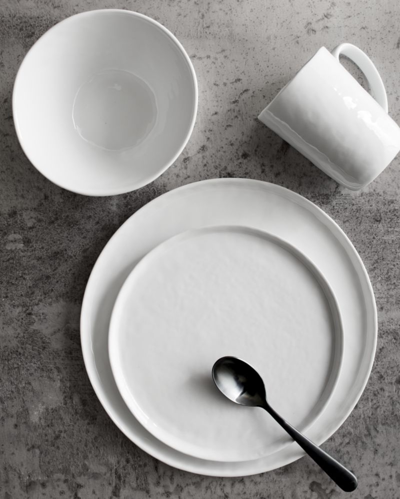 Mercer White Round Porcelain Dinner Plates, Set of 8 - Image 5