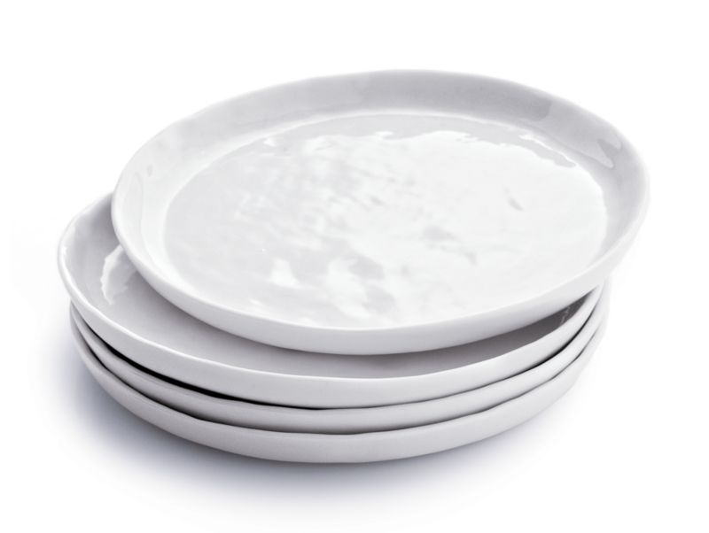 Mercer White Round Porcelain Dinner Plates, Set of 8 - Image 6