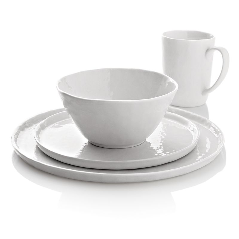 Mercer White Round Porcelain Dinner Plates, Set of 8 - Image 7