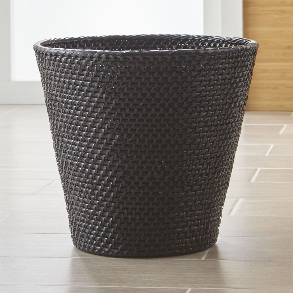 Sedona Black Tapered Waste Basket - Image 0