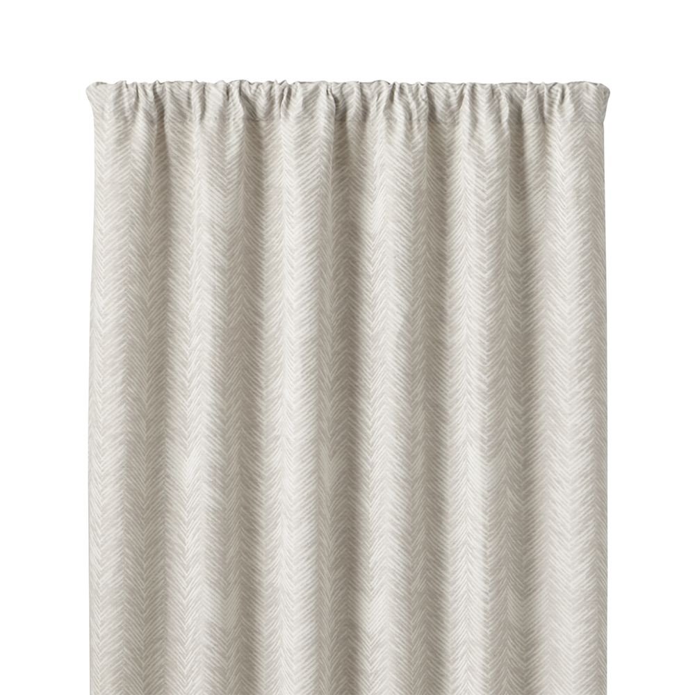 Dover Cream/Taupe 50"x84" Curtain Panel - Image 0