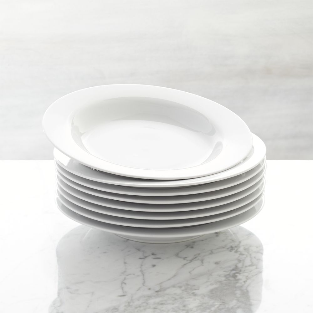 Aspen Rimmed Low Bowl 9", Set of 8 - Image 0