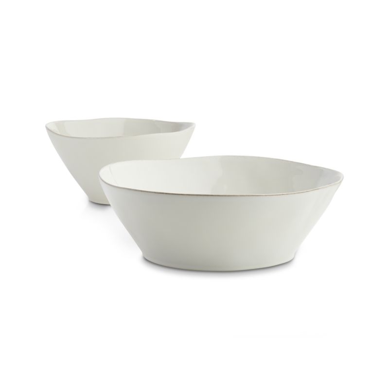 Marin White Small Serving Bowl - Image 1