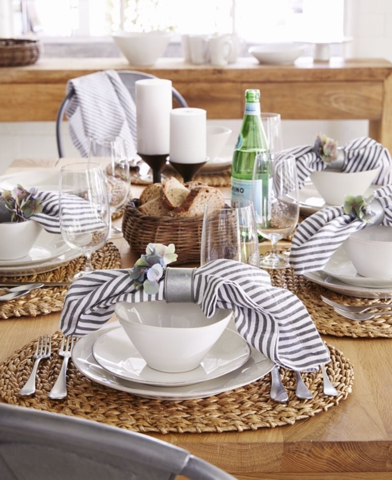 Marin White Stoneware Salad Plate - Image 1