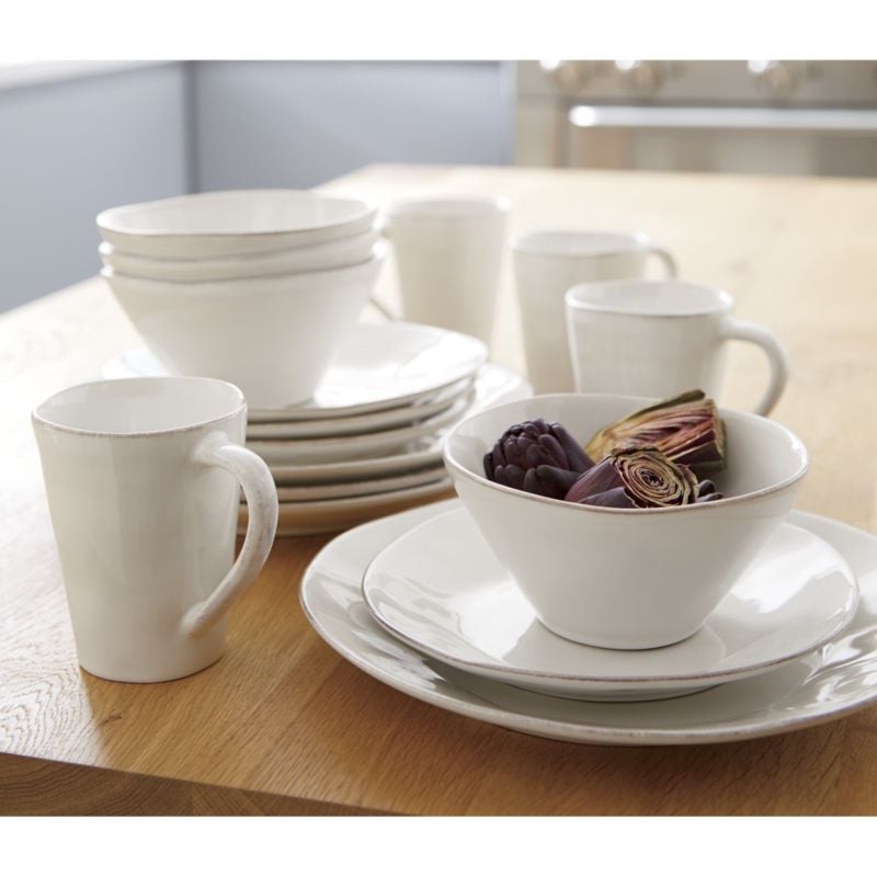 Marin White Stoneware Salad Plate - Image 5