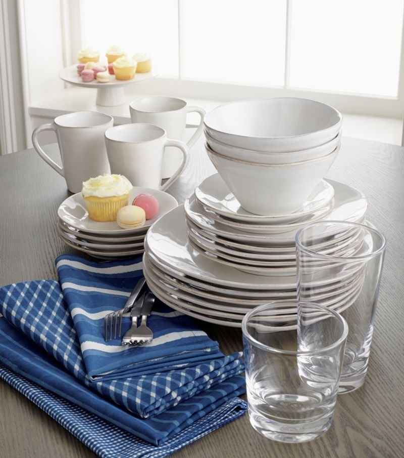 Marin White Stoneware Salad Plate - Image 8