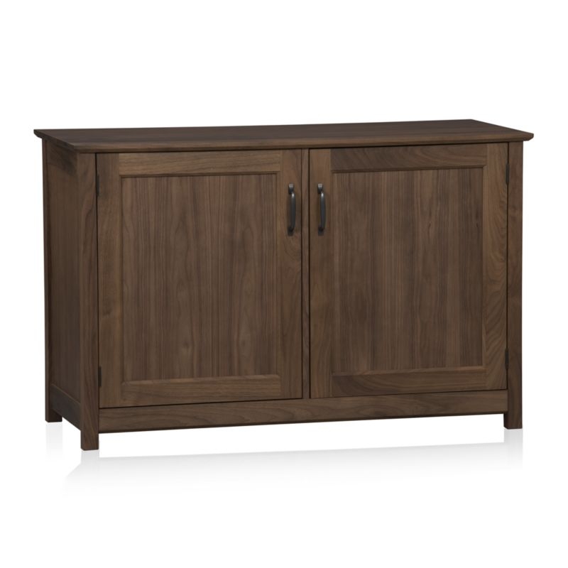 Ainsworth Walnut 47" Media Console with Glass/Wood Doors - Image 2