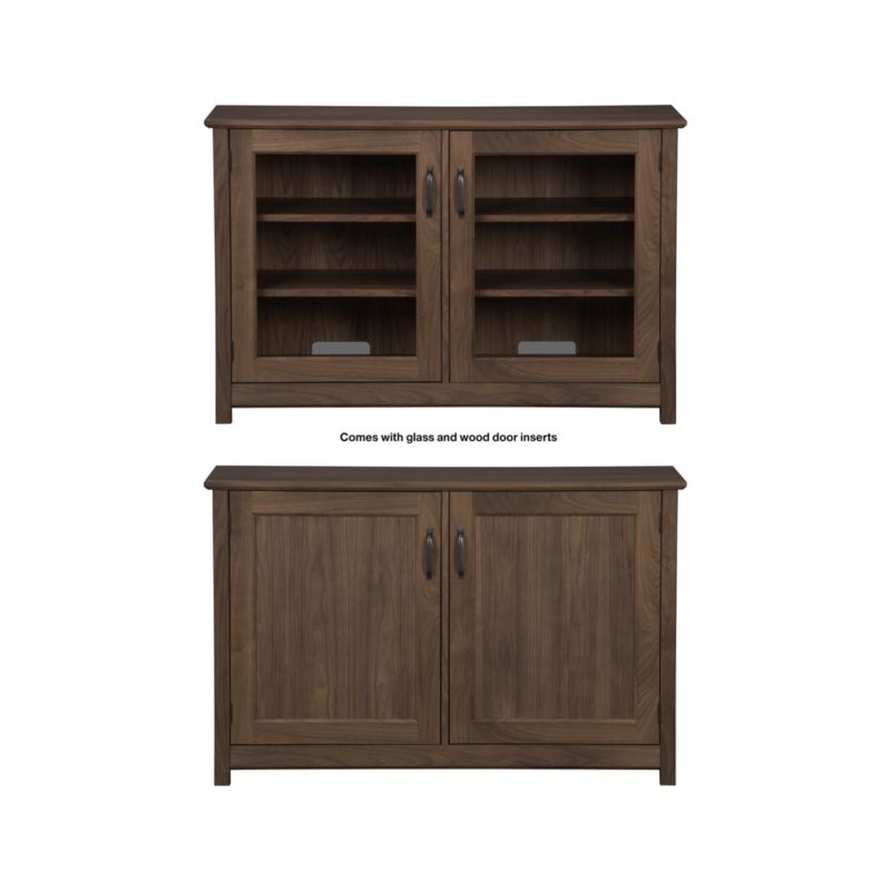 Ainsworth Walnut 47" Media Console with Glass/Wood Doors - Image 7