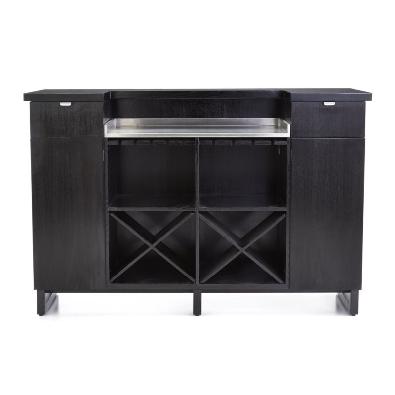 Steamer Standing Home Bar Cabinet with Stainless Steel Top - Image 2