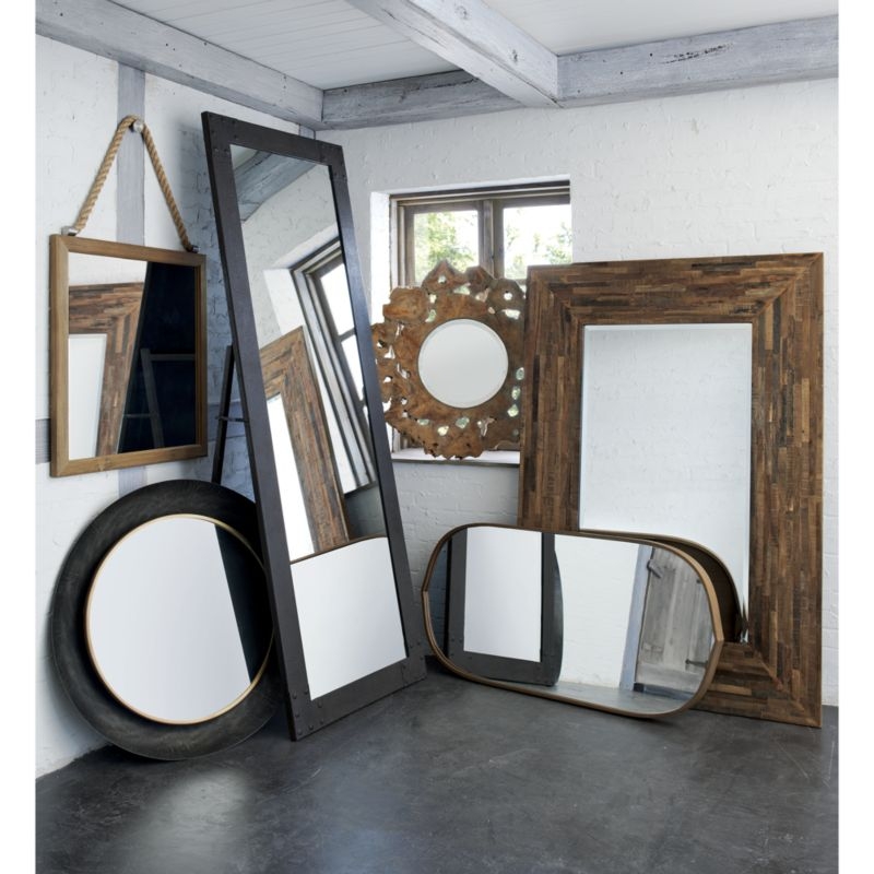 Penarth Walnut Oval Wall Mirror - Image 8