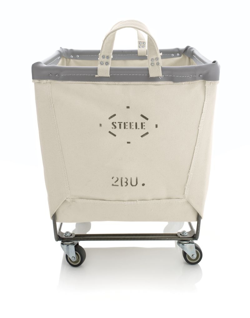 Steele ® Canvas 2-Bushel Square Rolling Laundry Hamper - Image 3