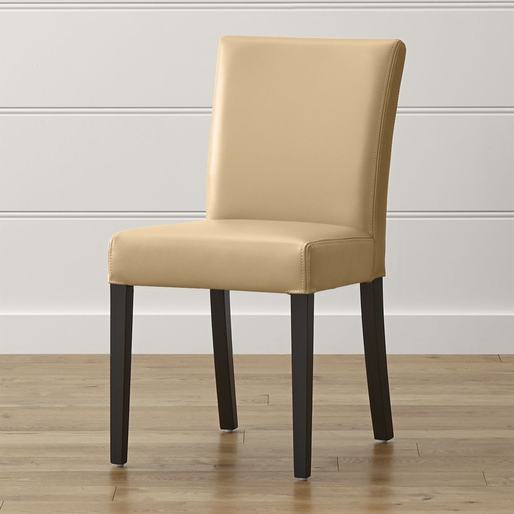 Lowe Café Latte Leather Dining Chair - Image 0