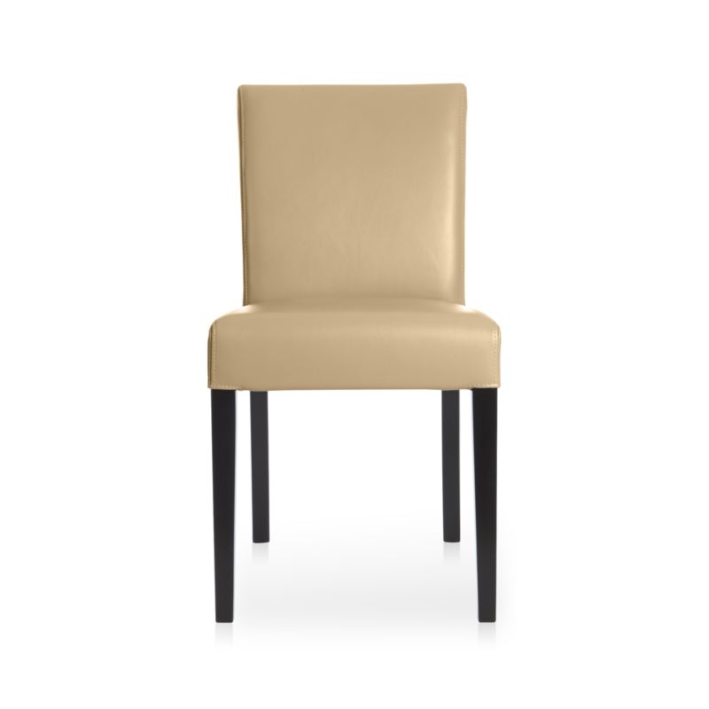 Lowe Café Latte Leather Dining Chair - Image 1