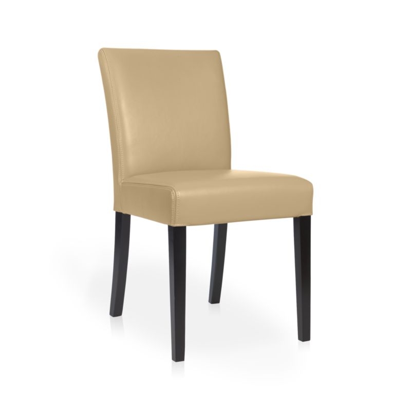 Lowe Café Latte Leather Dining Chair - Image 3