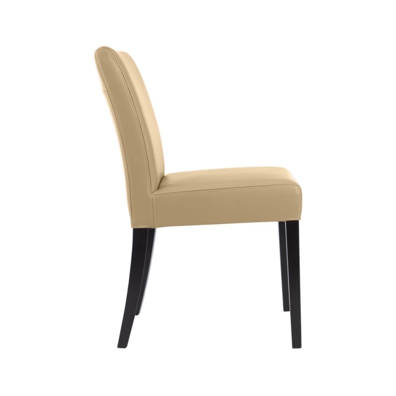 Lowe Café Latte Leather Dining Chair - Image 4