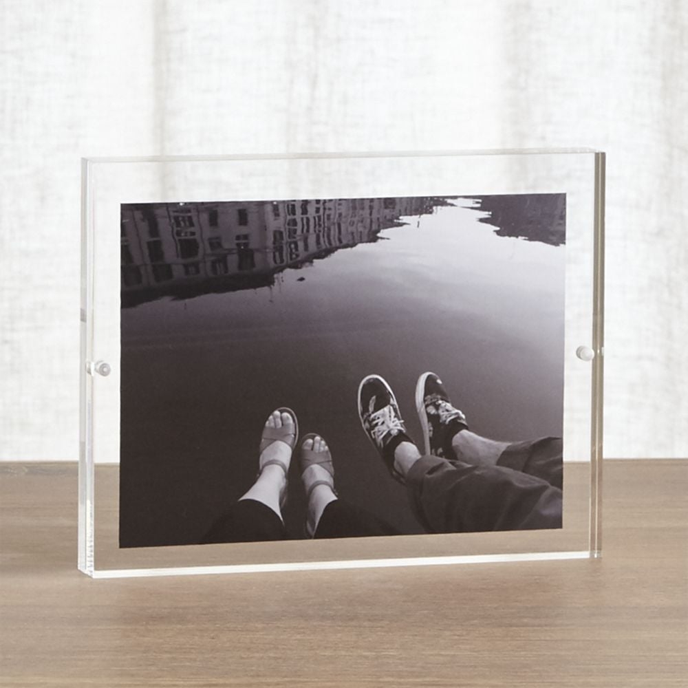 Acrylic 6x8 Block Tabletop Picture Frame - Image 0