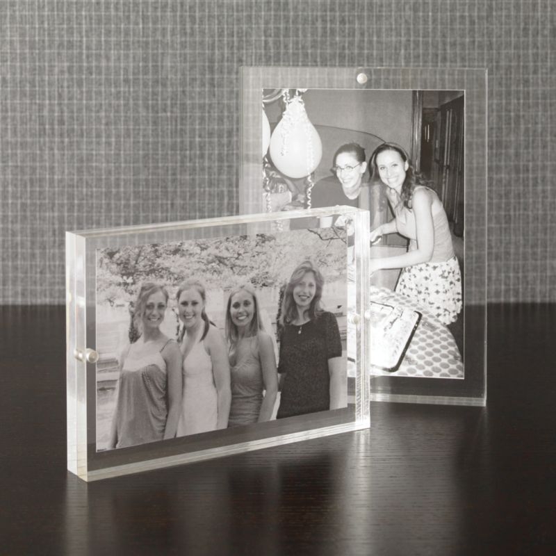 Acrylic 6x8 Block Tabletop Picture Frame - Image 6