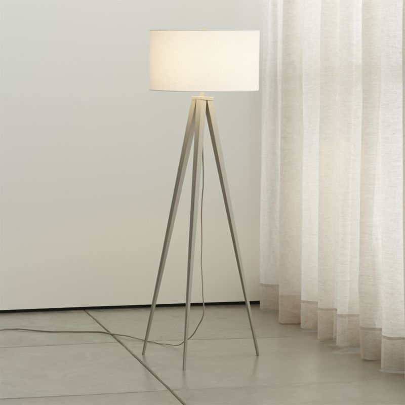 Theo Grey Floor Lamp - Image 1