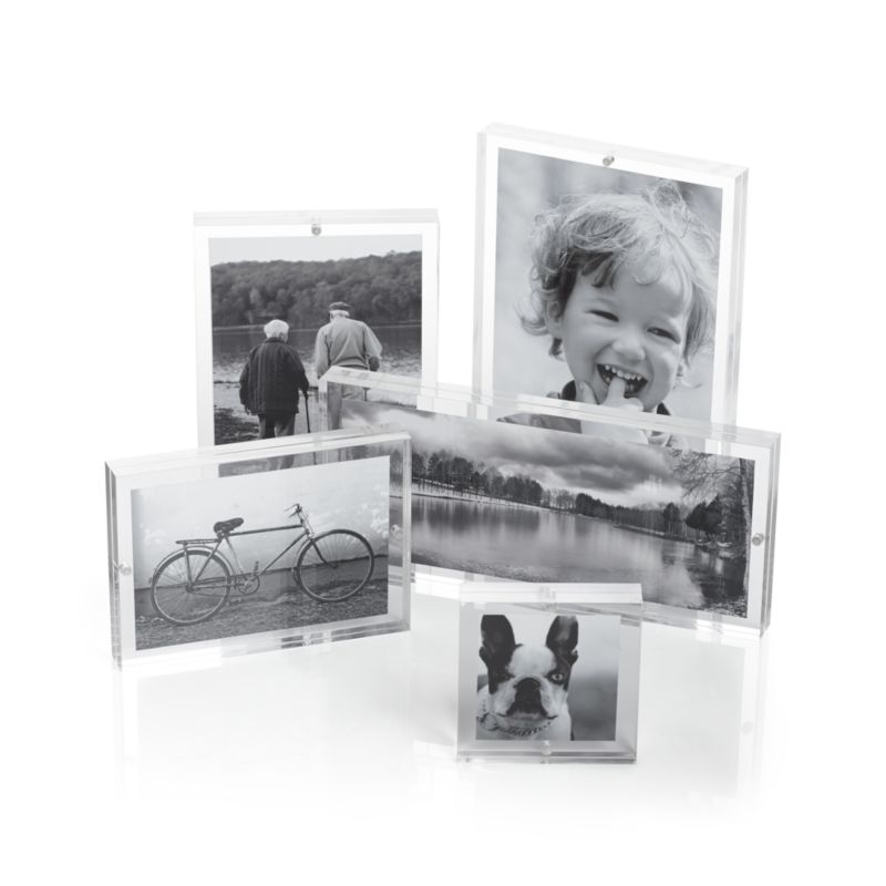 Acrylic 3x3 Block Tabletop Picture Frame - Image 1