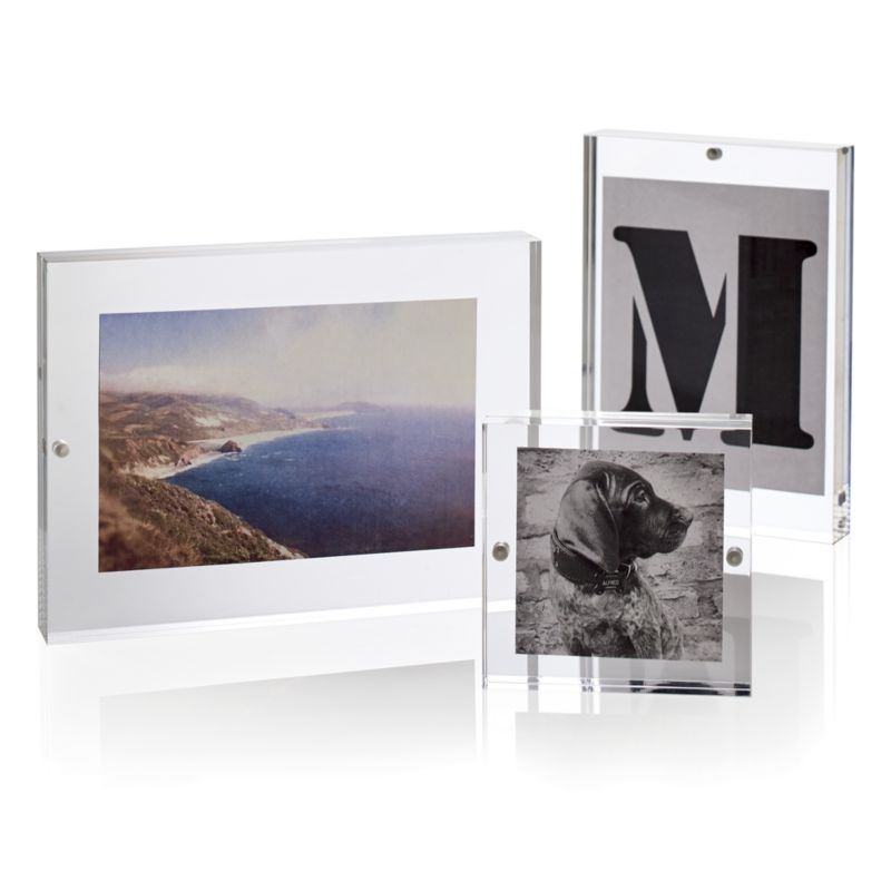 Acrylic 3x3 Block Tabletop Picture Frame - Image 4
