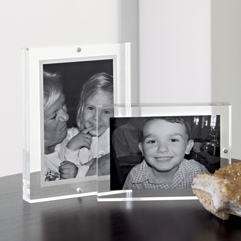 Acrylic 3x3 Block Tabletop Picture Frame - Image 10